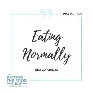 Eating Normally