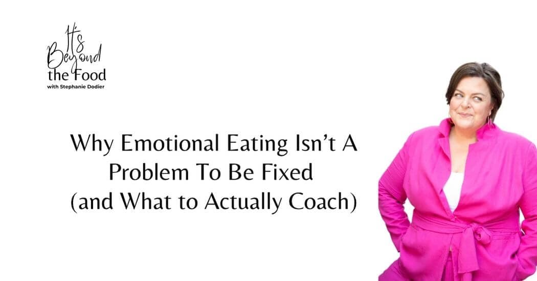 A weight neutral approach to emotional eating
