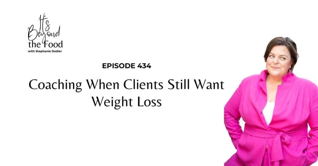how to coach weight loss desire